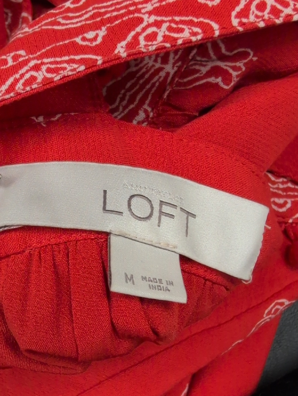 LOFT ORANGE DRESS PAISLEY & POM POM'S - Picture 7 of 8